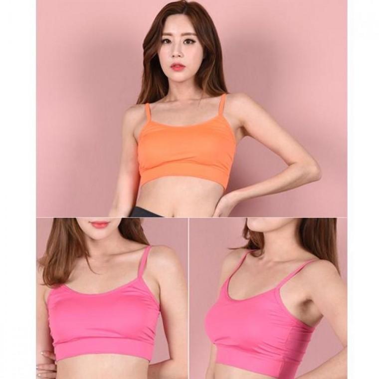 (스킨센스)쿨론 캡끈 탑브라 노와이어 홈트웨어