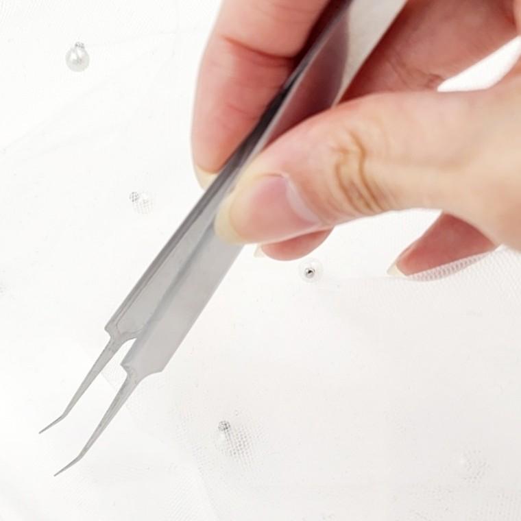 피지제거 핀셋 사선형