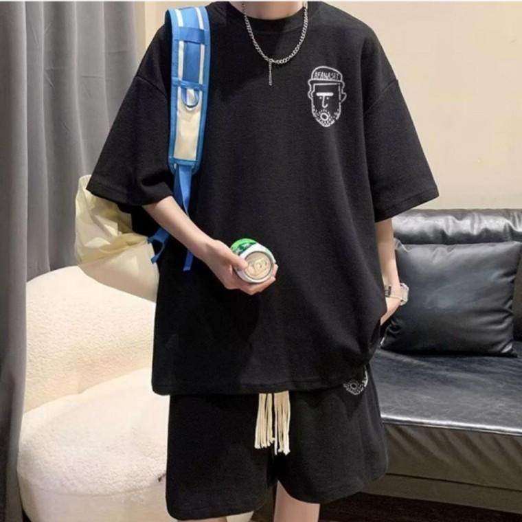 남성 반팔 반바지 셋업 데일리 상하의 세트 3컬러 루즈핏