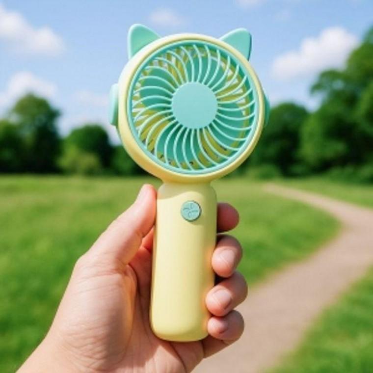 EAS 쿨팡휴대용선풍기판촉선물용건전지미니손풍기