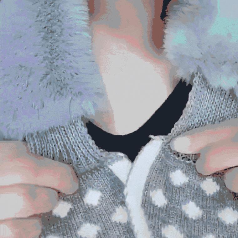 쁘띠목도리 여자 퍼 숏머플러 귀여운 털목도리 패션