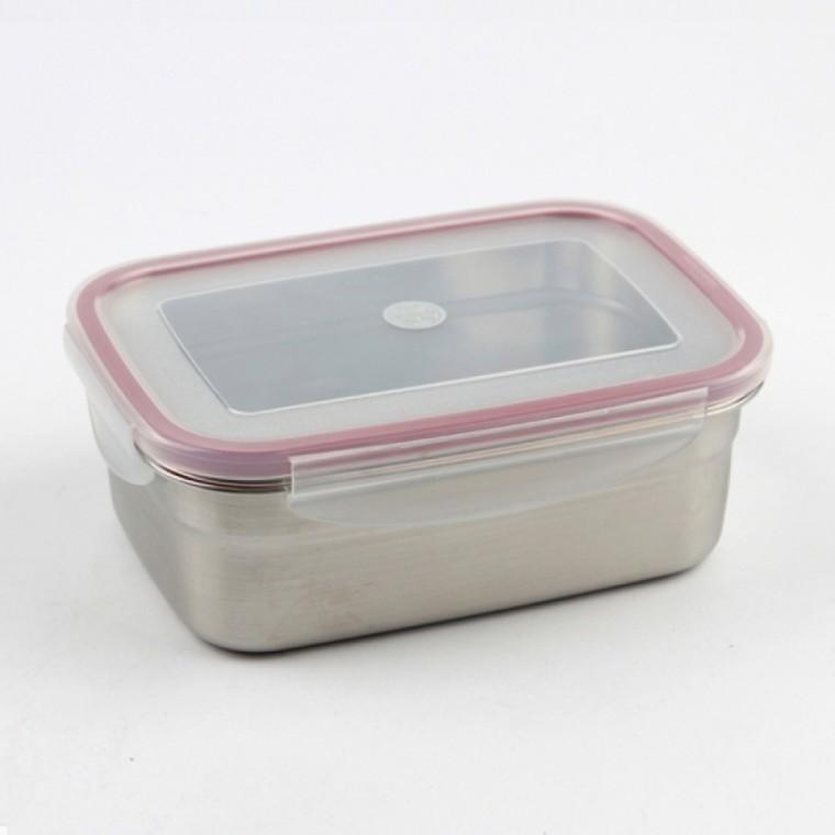 온리원 올스텐 스틸 직사각 밀폐 용기 6호 1560 ML