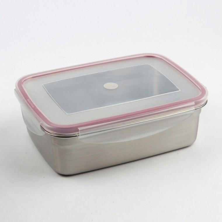 온리원 올스텐 스틸 직사각 밀폐 용기 8호 2600 ML