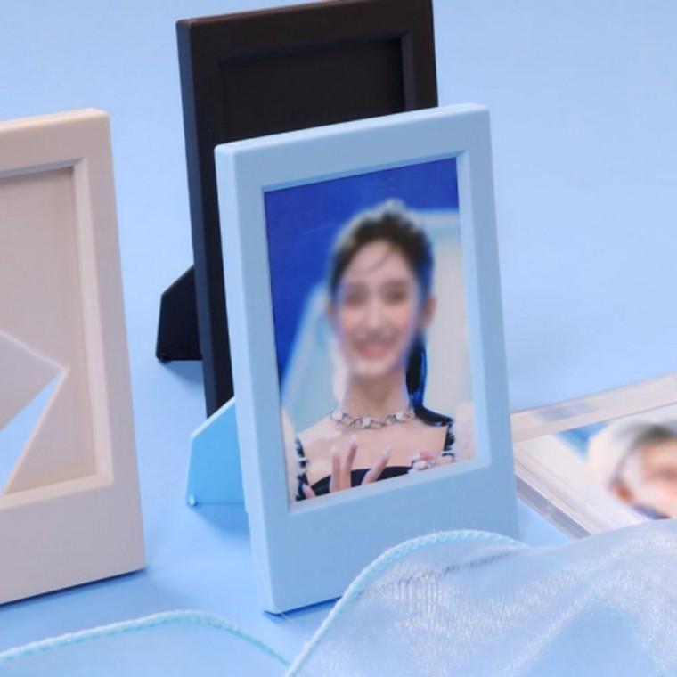 파스텔 포카 액자 사진 3인치 미니 색상랜덤 프레임