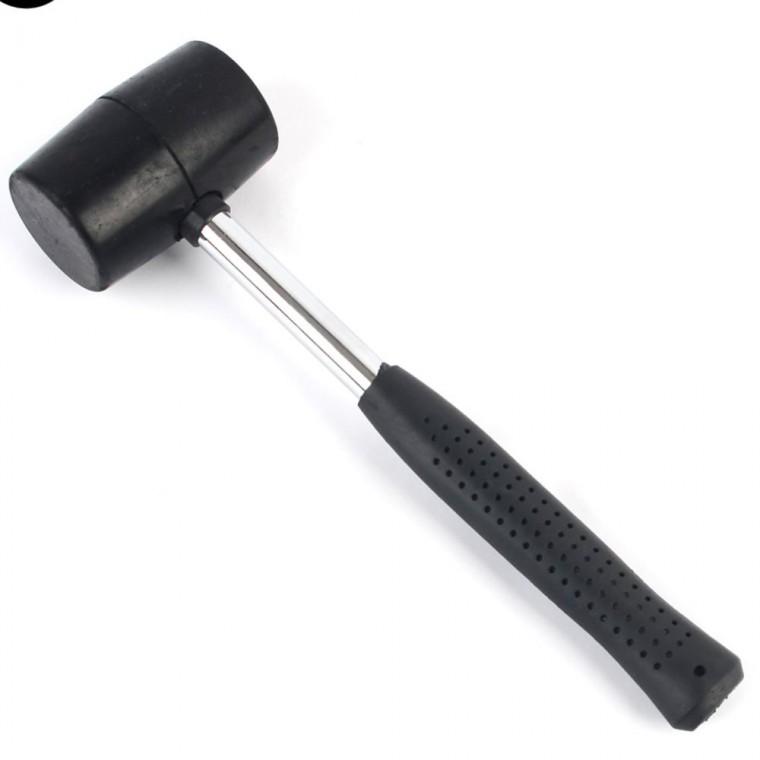 고무망치 300g 목공 작업 충격 완화 핸들 그립 diy 조립 햄머