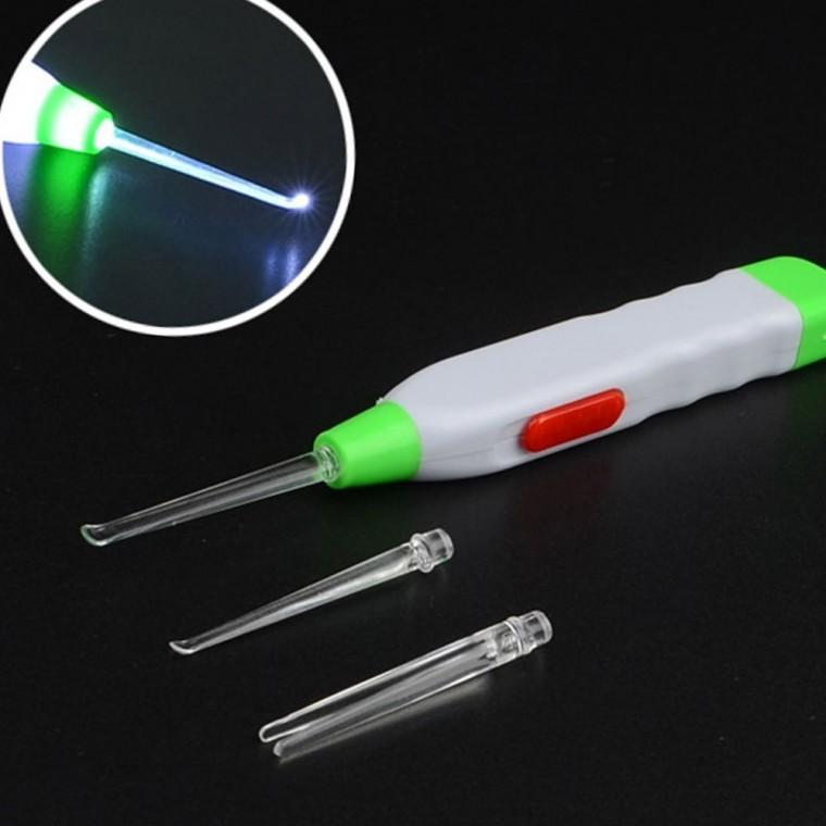 led 조명 귀이개 라이트 이어픽 귀파개 위생 청소 도구