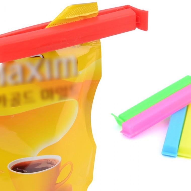 5p 위생봉지 집게클립 밀봉 보관 주방 음식 신선도 유지 밀폐
