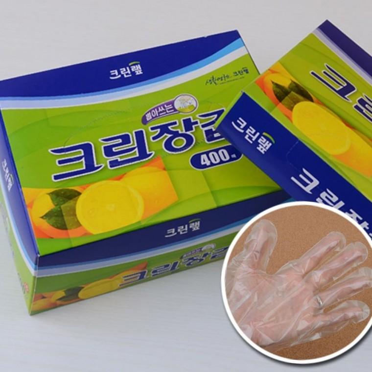 투명 일회용장갑 200매 위생 주방 청소 의료 라텍스프리 박스형