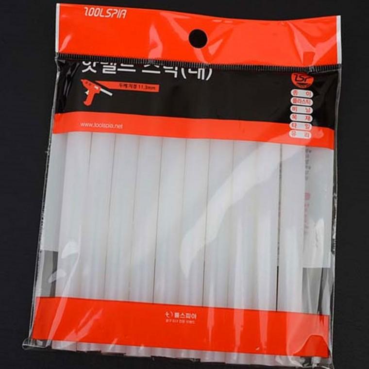 대형 글루건심 10p 핫멜트 공예 수리 접착 고온 투명 스틱형