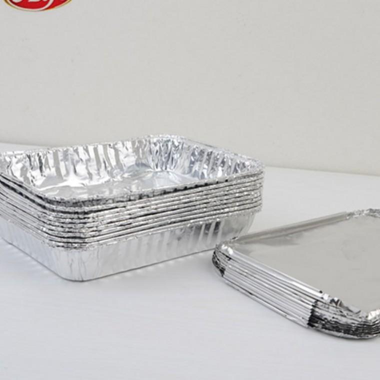 알루미늄 도시락용기 10p 일회용 은박 보온 밀봉 간편 포장 테이크아웃