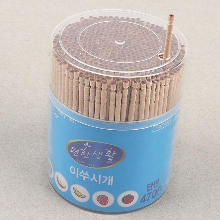나무 이쑤시개 단면형 470개입 요지 식당 업소용 일회용 천연소재