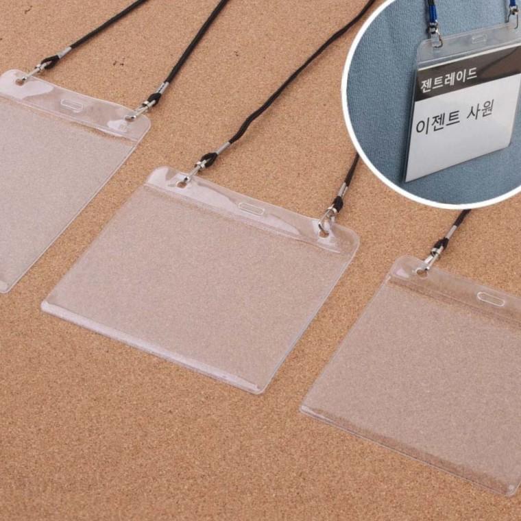 사각형 투명 아크릴 이름표 테이블 회의용 데스크 좌석 표시 스탠드형 거치대