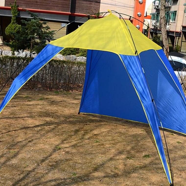 간편 설치 그늘막 텐트 야외 피크닉 차박 햇빛 차단 바람막이 캐노피