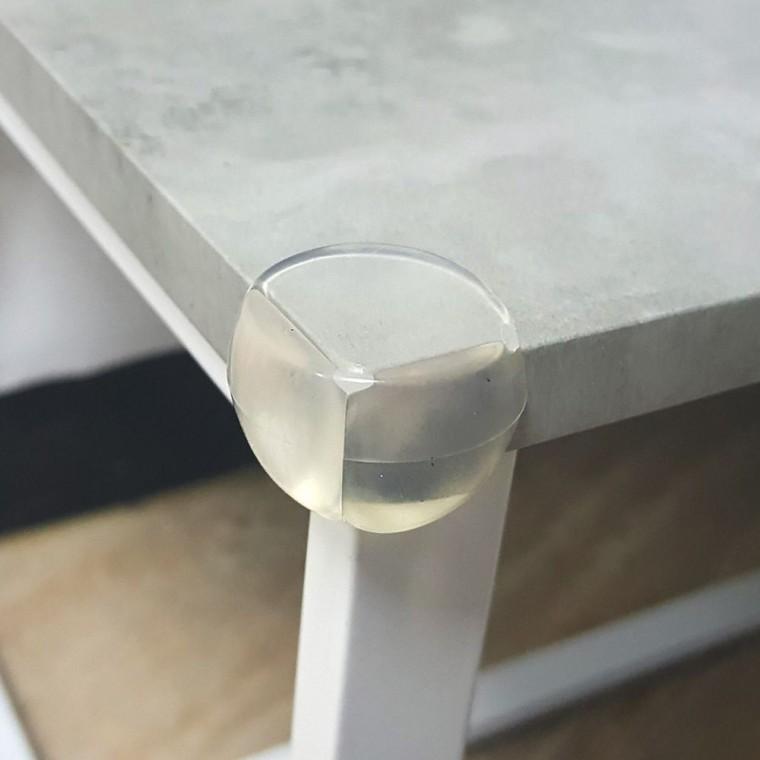 1p 원형 모서리 보호대 투명 실리콘 가구 안전 쿠션 충격흡수 패드