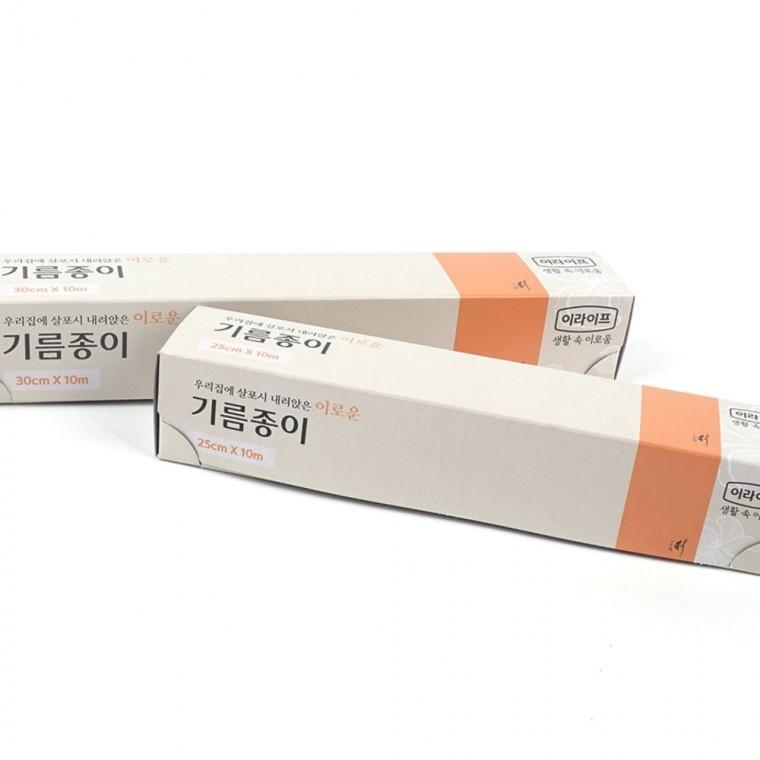 기름종이 호일형 10m 주방조리 튀김요리 흡유지 위생포장 롤형 편리한사용