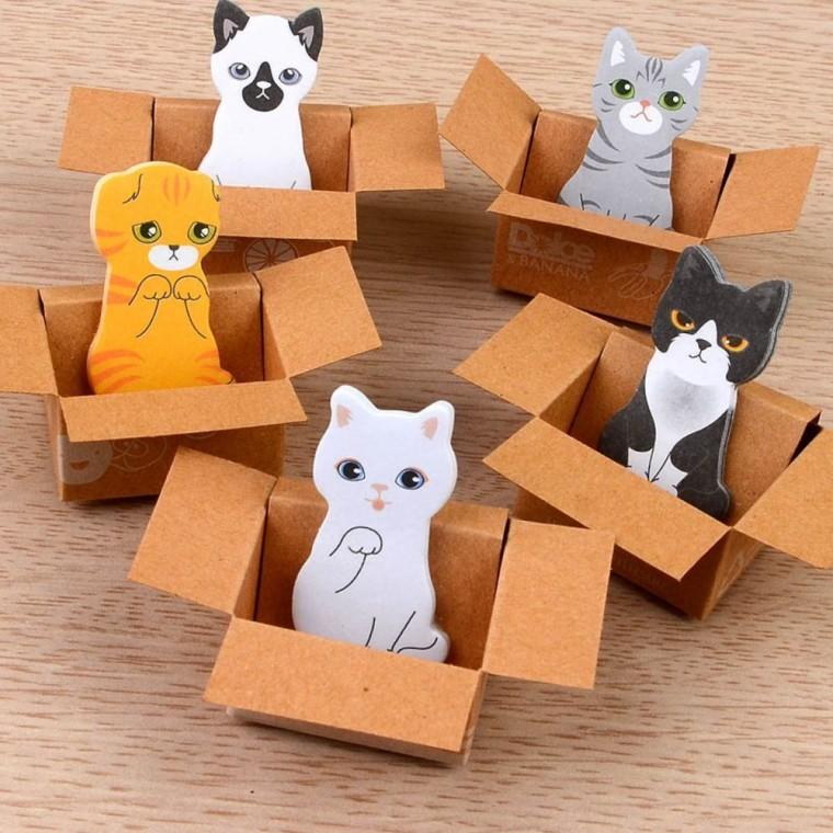 귀여운 캣 접착메모지 고양이 캐릭터 포스트잇 다꾸 사무 학습