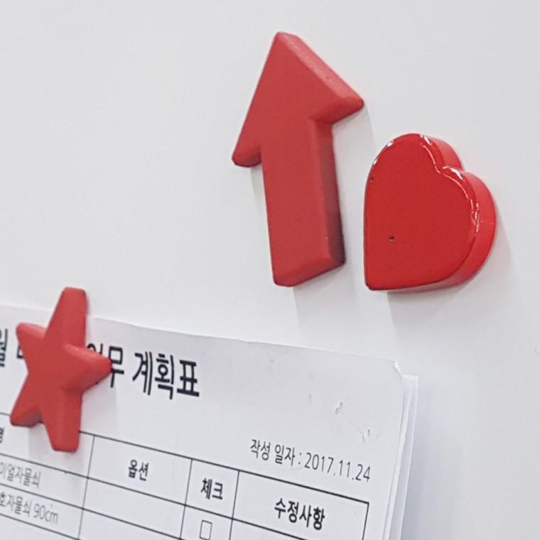 2p 디자인 자석 장식 마그넷 냉장고 메모 게시판 강력 부착 홀더형