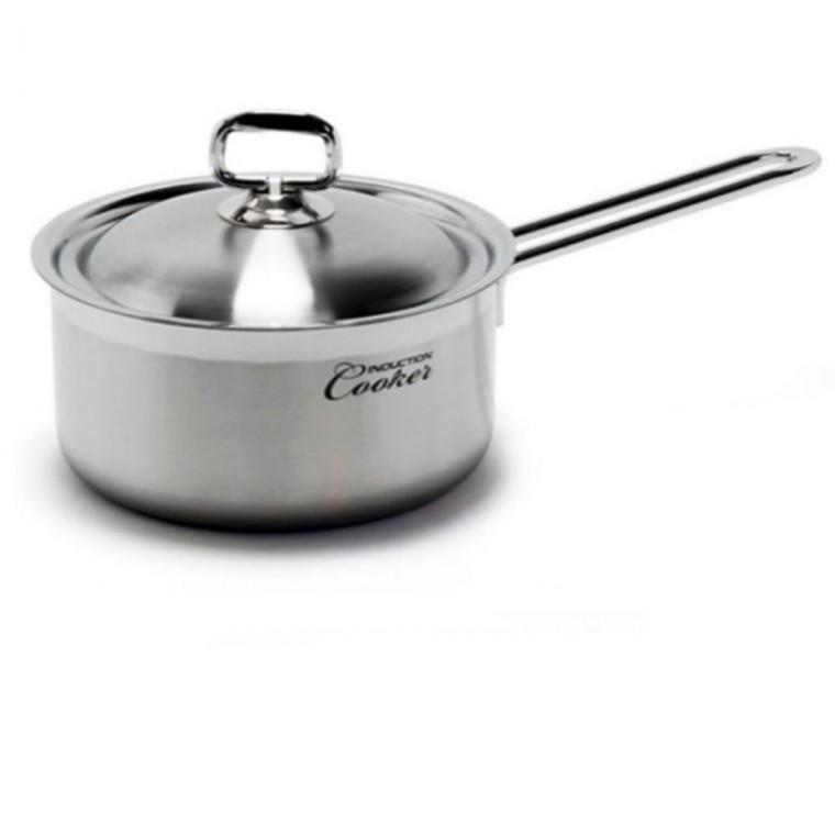 인덕션 가스 전용 스테인레스 편수냄비 라면냄비 18cm