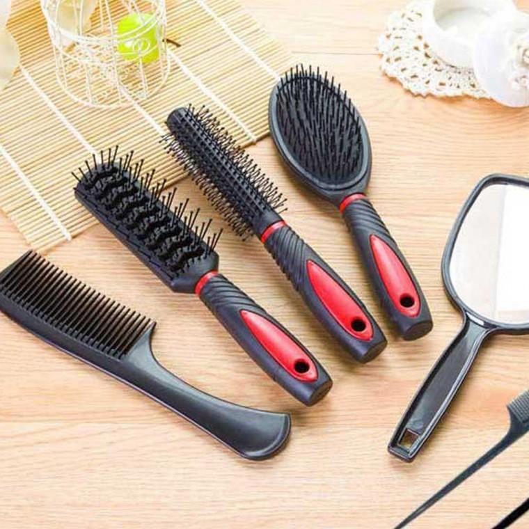 두피 마사지 패들 헤어 브러쉬 셋트 드라이 볼륨 빗