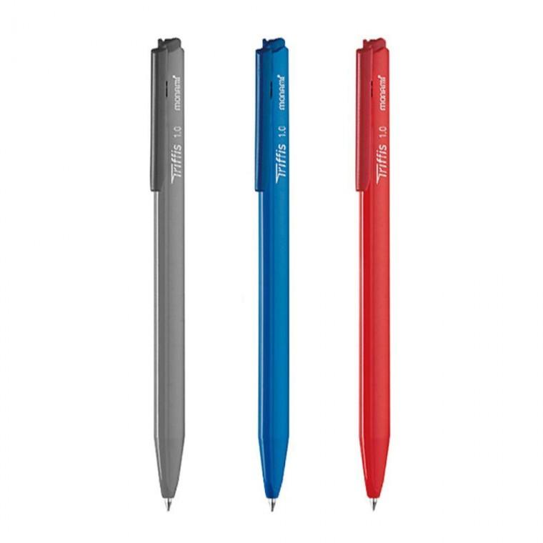 삼각 유성볼펜 1.0mm 12개입 3P 트리피스 필기구 문구