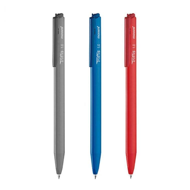삼각 유성볼펜 1.0mm 12개입 3P 트리피스 필기구 문구
