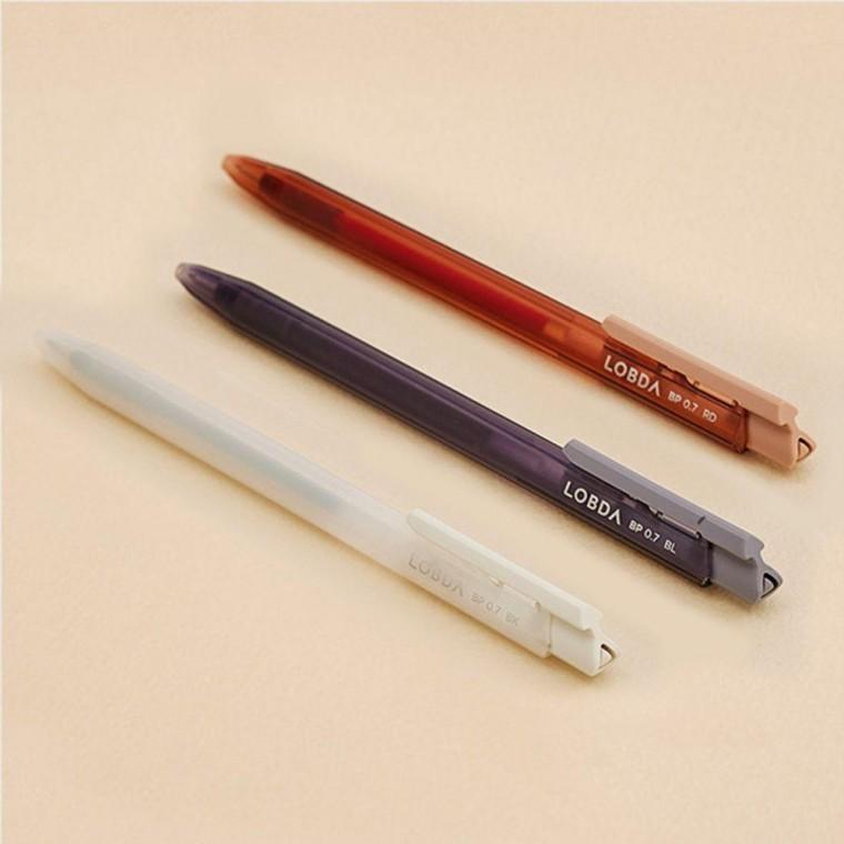 삼각바디 0.7mm 흑청적 3개입 세트 7P 사무용 필기구