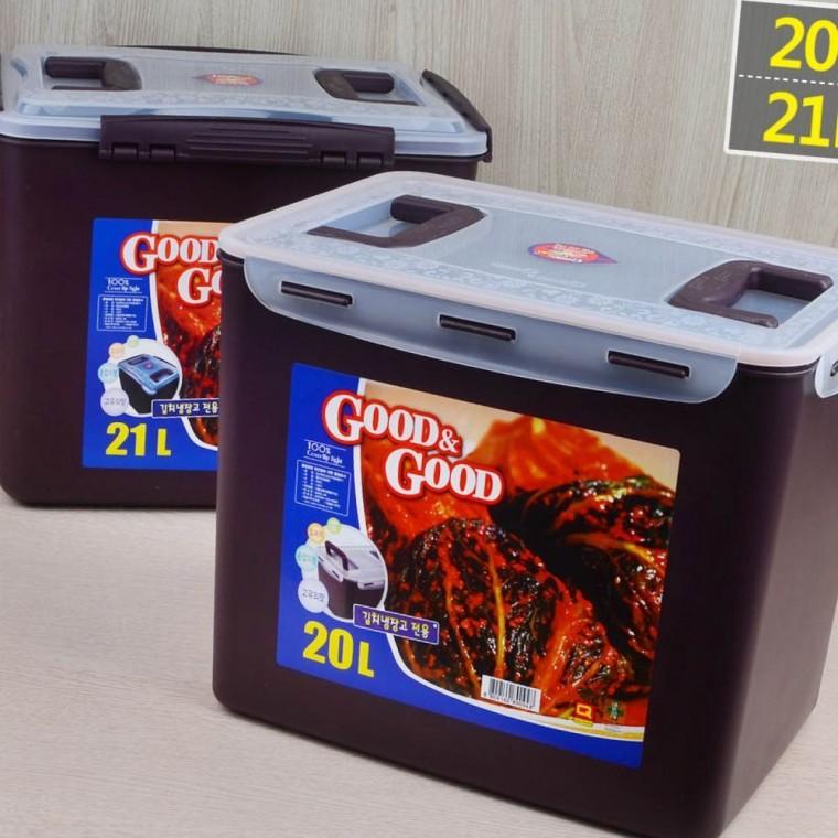 초대형 김치통 20l 21l 핸디락 밀폐 대가족 김장 장기 보관