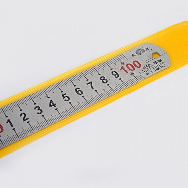 100cm 긴 금속 쇠자 대형 측정 건축 목공 제도 스틸 직선 눈금자