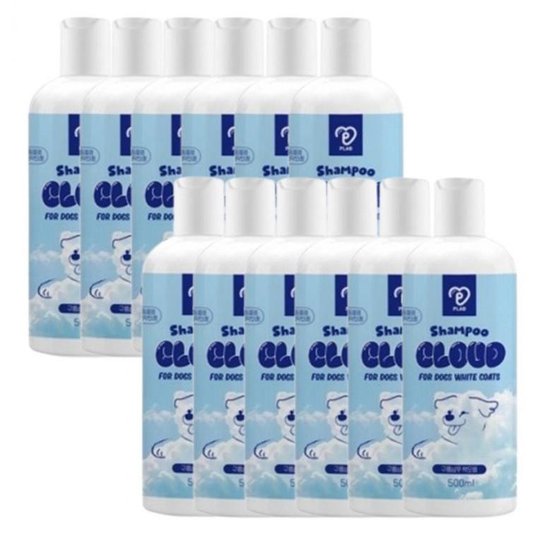반려견 백모용 전용 샴푸 500ml 12P 강아지 목욕거품 동물용의약외품 승인