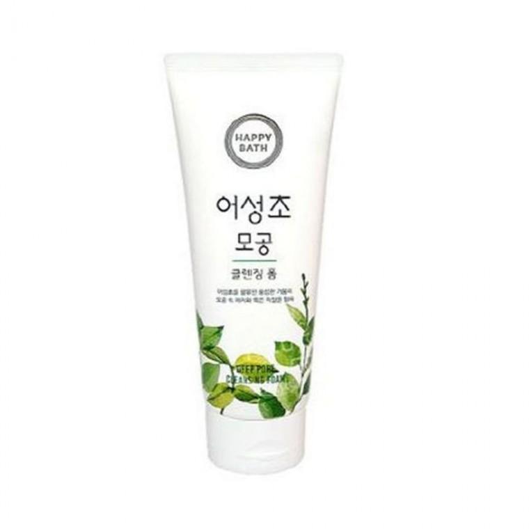 해피바스 폼클렌징 어성초 200g 세안제 딥 클렌징폼 폼클린싱 클렌저 클린징폼 얼굴세안제