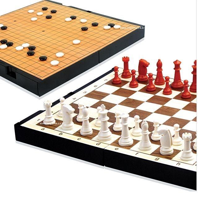 자석놀이 x 보드게임 바둑체스260mm 224mm 접이식 게임 지능개발 놀이 오목