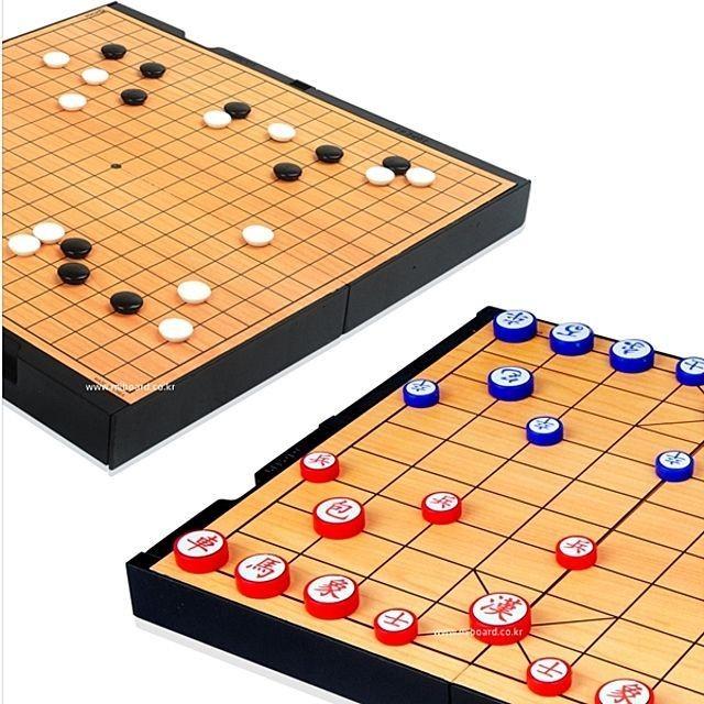 자석놀이 x 보드게임 바둑장기260mm 224mm 접이식 게임 지능개발 놀이 오목