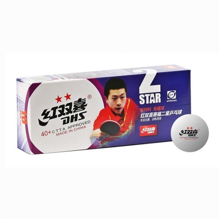 DHS 탁구공 탁구볼 플라스틱볼 2성 40mm 백색 10개 핑퐁볼 스포츠용품