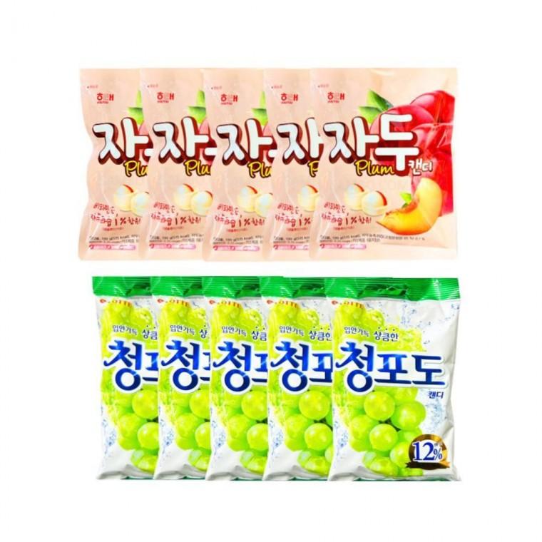 루미나D 자두맛사탕5개+청포도사탕5개 추억의사탕세트