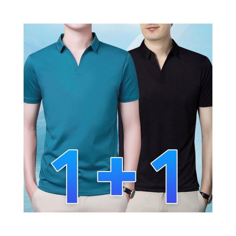 루미나D 여름 냉감 1+1 카라 반팔티 피케 티셔츠