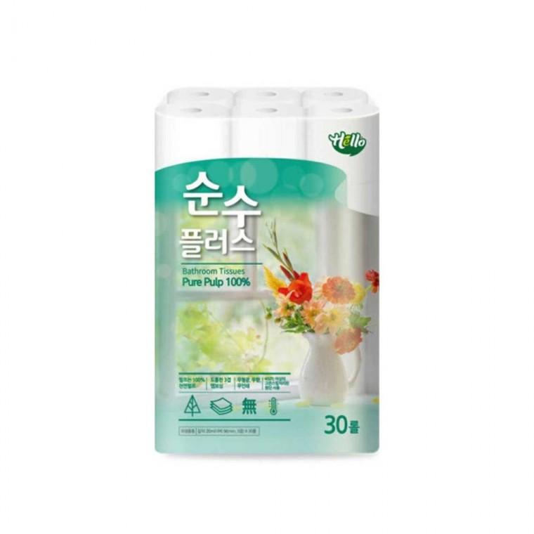 루미나D 3겹 헬로순수플러스 30롤 휴지 화장지
