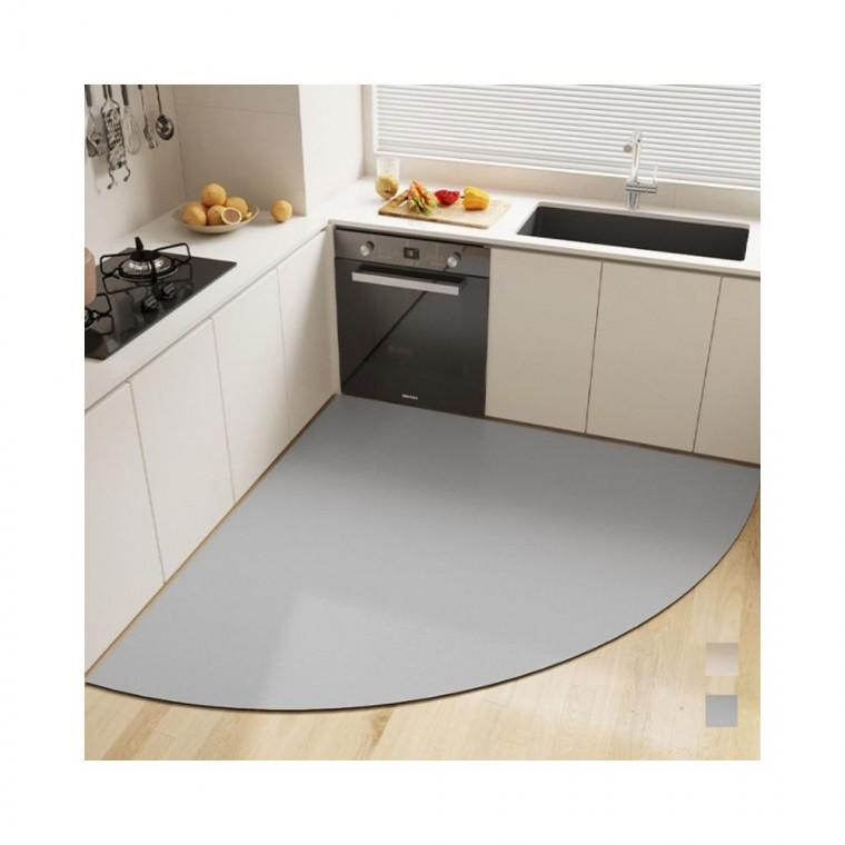 루미나D 주방 미끄럼방지 키밍 규조토 코너 발매트 80x80cm