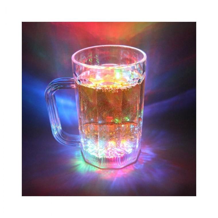 루미나D led 야 원샷 맥주잔 500ml 빛나는 예쁜