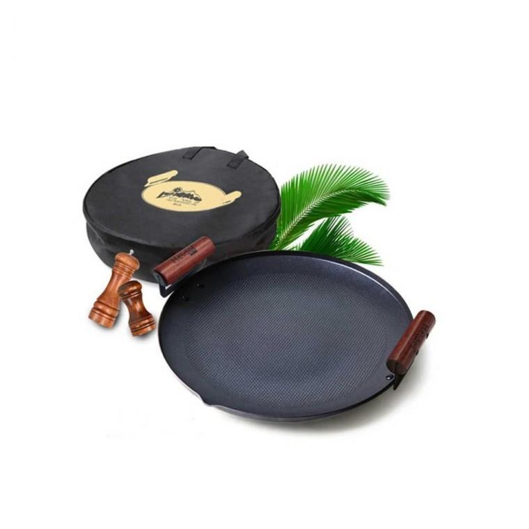 루미나D 무쇠 솥뚜껑불판 캠핑용 하이델 그리들팬 38cm