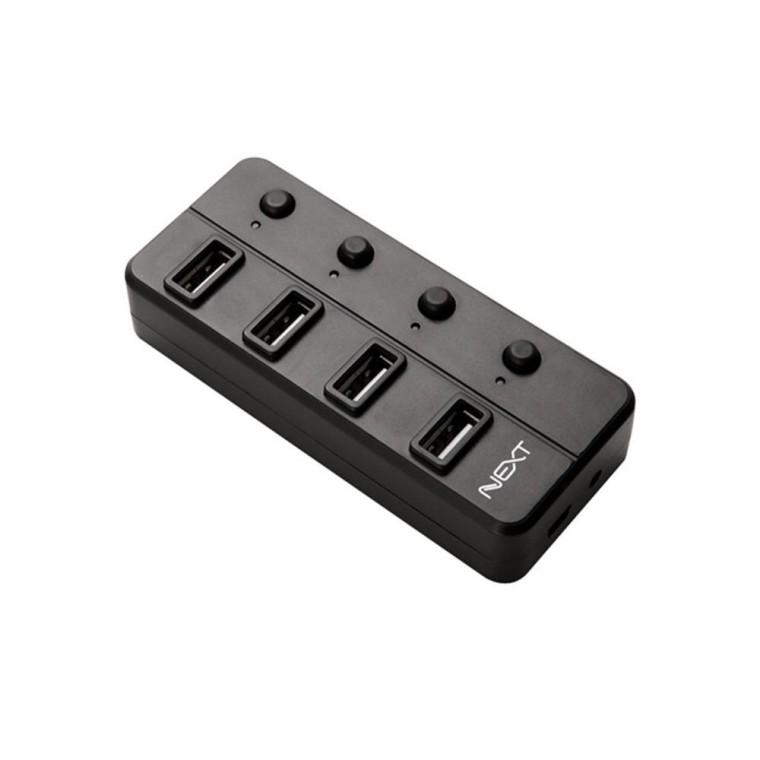 루미나D usb2.0 4포트 무전원허브 개별전원스위치 외장하드 pc