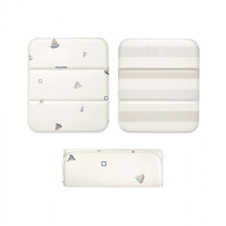 루미나D 휴대용 접이식 간편한 양면 pvc 매트 쿠션 방석 35x30