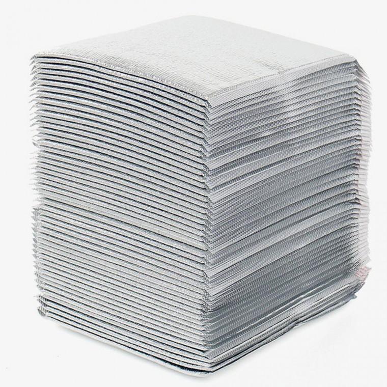 은박 보냉봉투 50p 25x25cm 접착식 포장 아이스팩