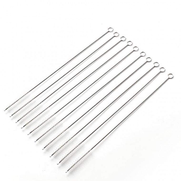 빨대 세척솔 10p 26cm 텀블러 설거지 쿨병 틈새솔