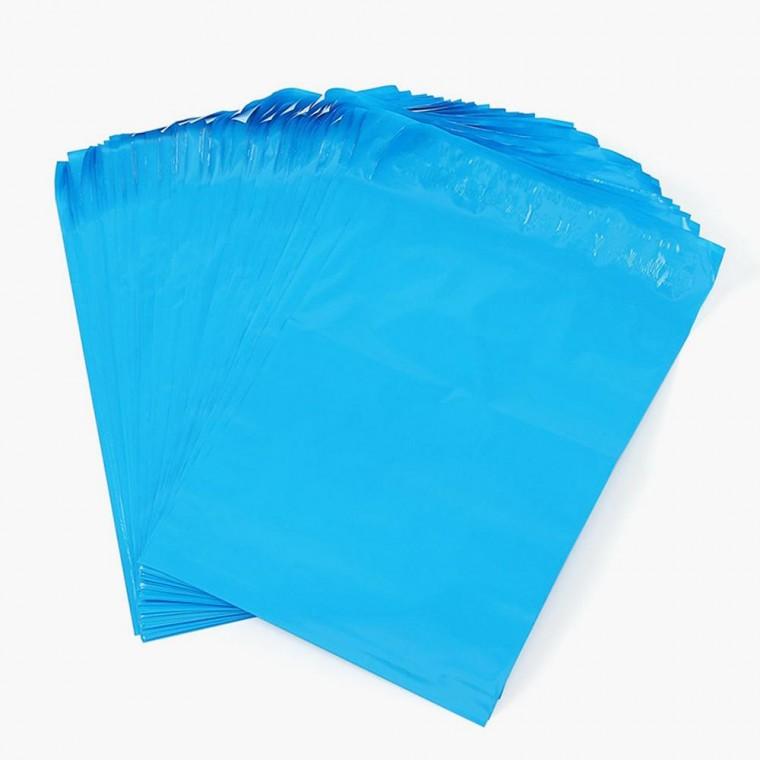 LDPE 택배비닐 100p 20x26cm 블루 접착 터지지않는