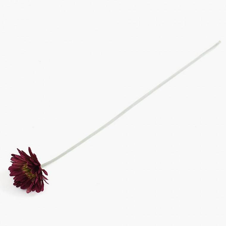 거베라 조화 와인 한송이 가짜꽃 와이어줄기 인테리어