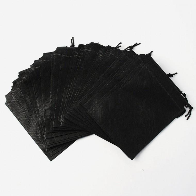 부직포 복주머니 30p 15x20cm 블랙 복조리 답례품