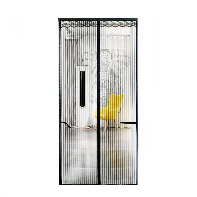 모기장 100x210cm 블랙 방문 입구 베란다 커튼