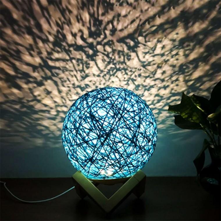 LED 보름달 무드등 파란색 캠핑 조명 인테리어 수면등
