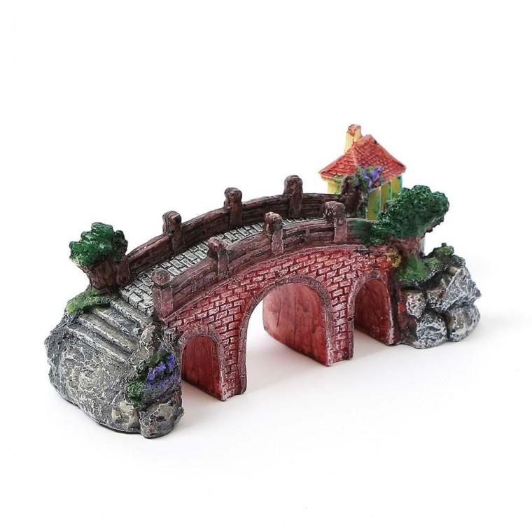 수족관 다리 장식14x5cm 숨숨집 가재 물고기 피규어