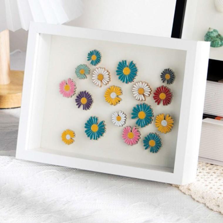 입체 공간 액자 8x10 화이트 기념품 3D 아기발도장